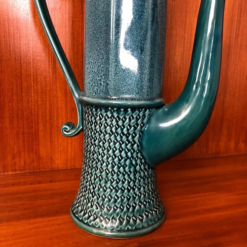 UNUSUAL MAJOLICA NORLEANS VTG AES JAPAN CERAMIC MEDIEVAL CASTLE KEEP TEA POT/MUG - Picture 4 of 13